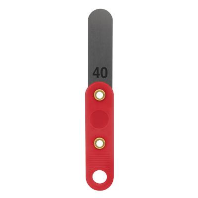 Feeler gauge 0,40 mm with plastic handle (red)